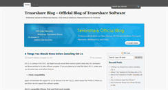 Desktop Screenshot of blog.tenorshare.com