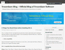 Tablet Screenshot of blog.tenorshare.com
